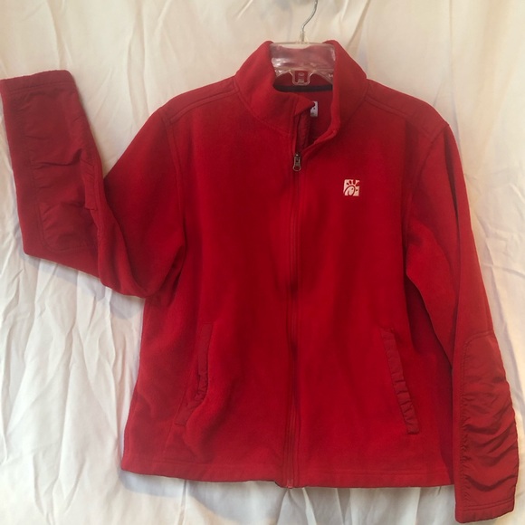 Red Chic Filet Fleece Size Medium - Picture 1 of 13